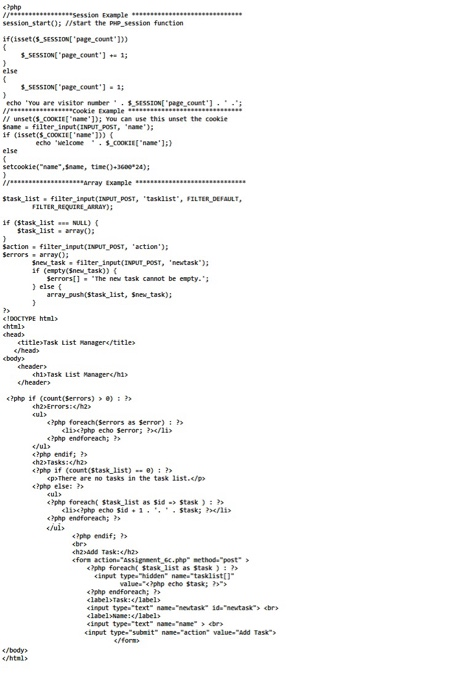 Solved Create a php document that uses arrays to store and | Chegg.com
