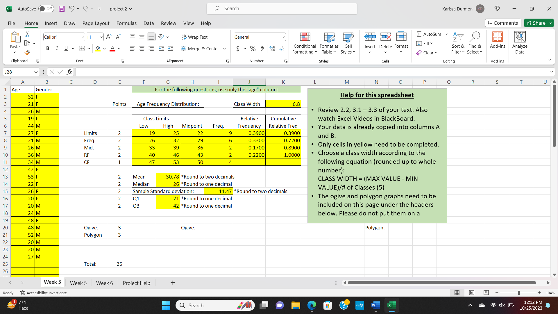 HOW TO MAKE A FREQUENCY DISTRIBUTION WITH 5 CLASSES visual data 5