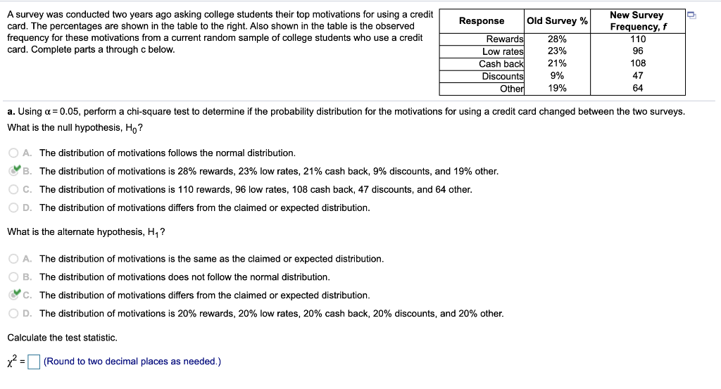 Solved A survey was conducted two years ago asking college | Chegg.com
