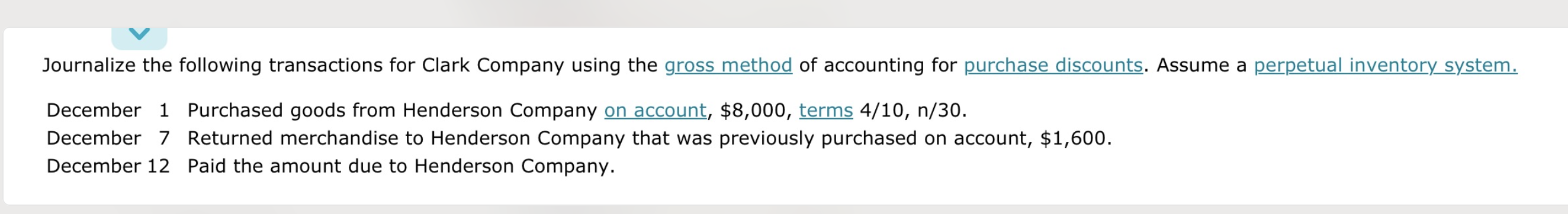 Solved Journalize the following transactions for Clark | Chegg.com