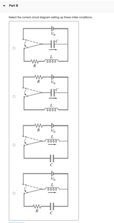 Solved The initial conditions of an LC circuit are I=I0 and | Chegg.com