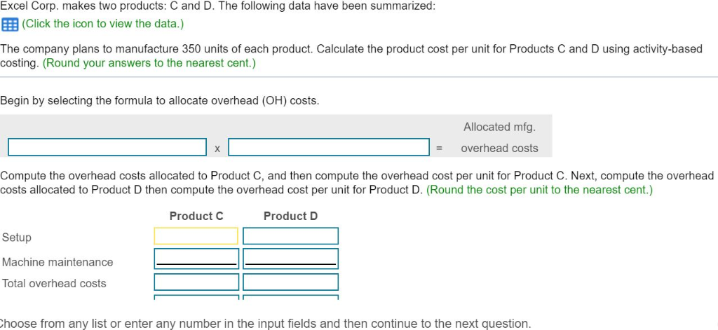 Overhead Cost Per Unit Formula Steve Overhead Cost Per Unit Formula Steve