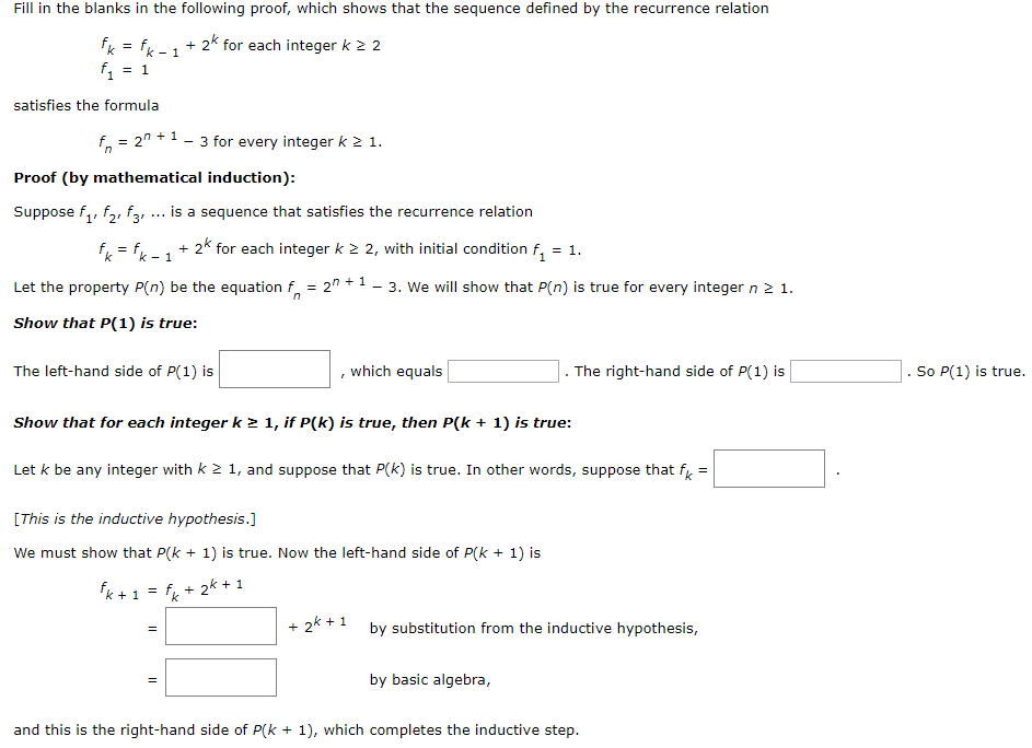 Solved Fill In The Blanks In The Following Proof Which S Chegg Com