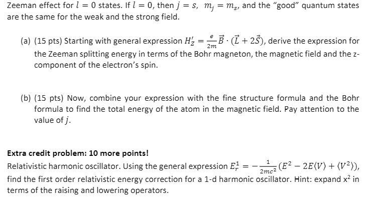 INTENSITY FORMULAE FOR THE ZEEMAN EFFECT (CHAPTER XV) - The New Quantum  Mechanics