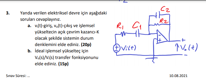 Solved C2 3. Rz. Ri C Yanda Verilen Elektriksel Devre Için 