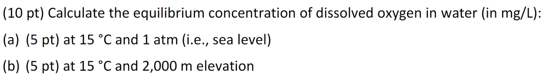 Solved (10 pt) Calculate the equilibrium concentration of | Chegg.com