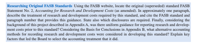Researching Original FASB Standards Using the FASB | Chegg.com