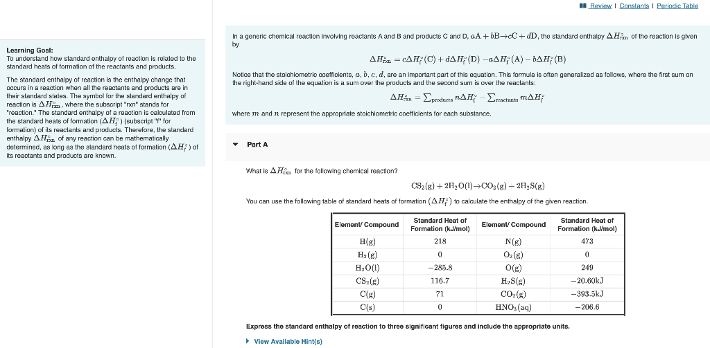 Solved In A Generic Chemical Reaction Imvolving Reactants A | Chegg.com