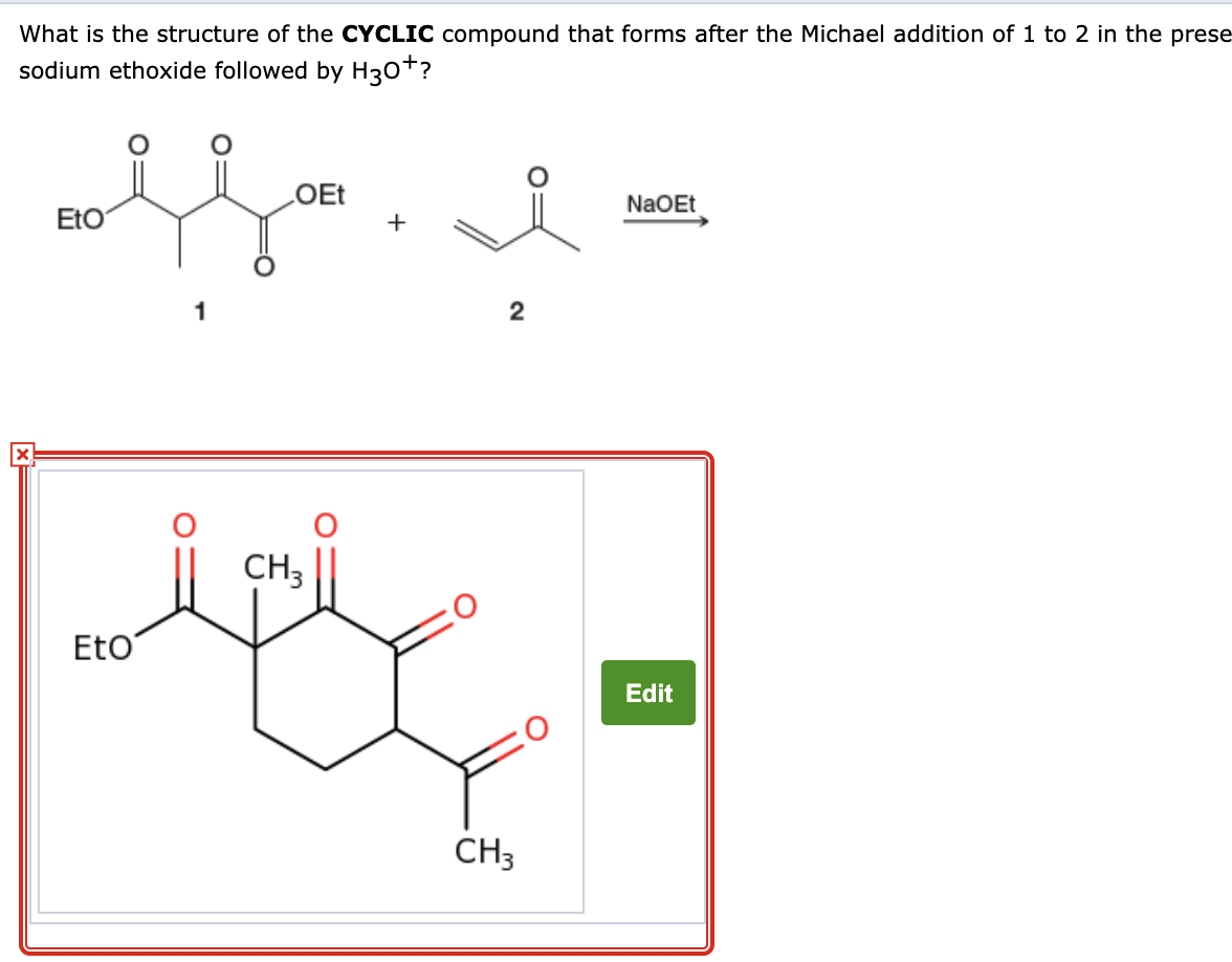 Solved What is the structure of the CYCLIC compound that | Chegg.com