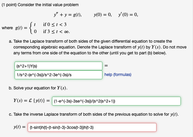 Solved 1 Point Consider The Initial Value Problem 𝑦 𝑦 Chegg Com