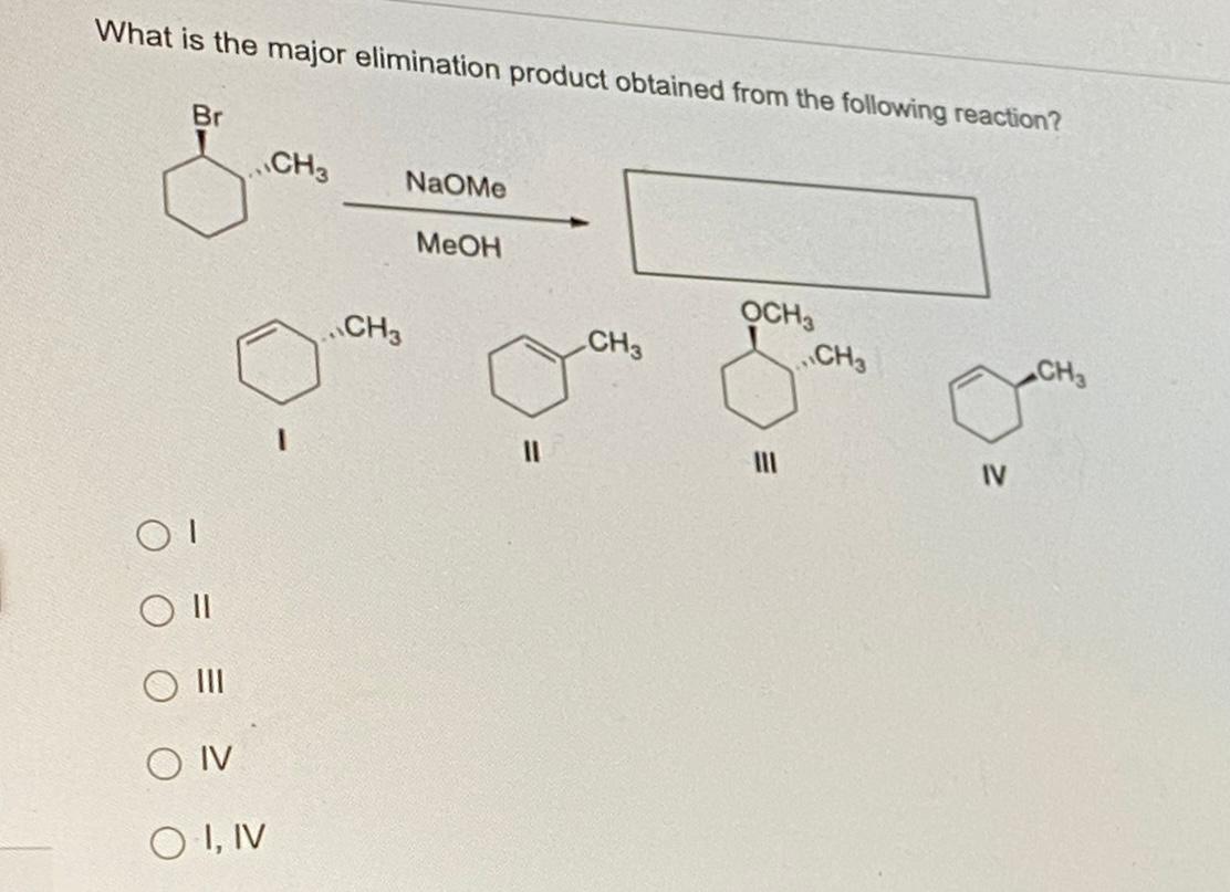 Solved What is the major elimination product obtained from | Chegg.com