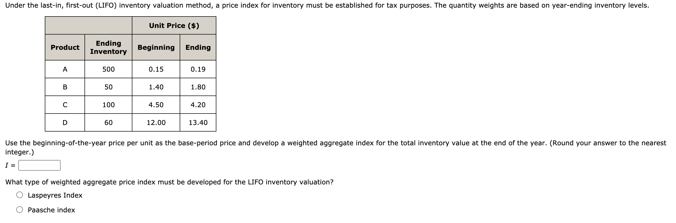 Solved Under The Last-in, First-out (LIFO) Inventory | Chegg.com