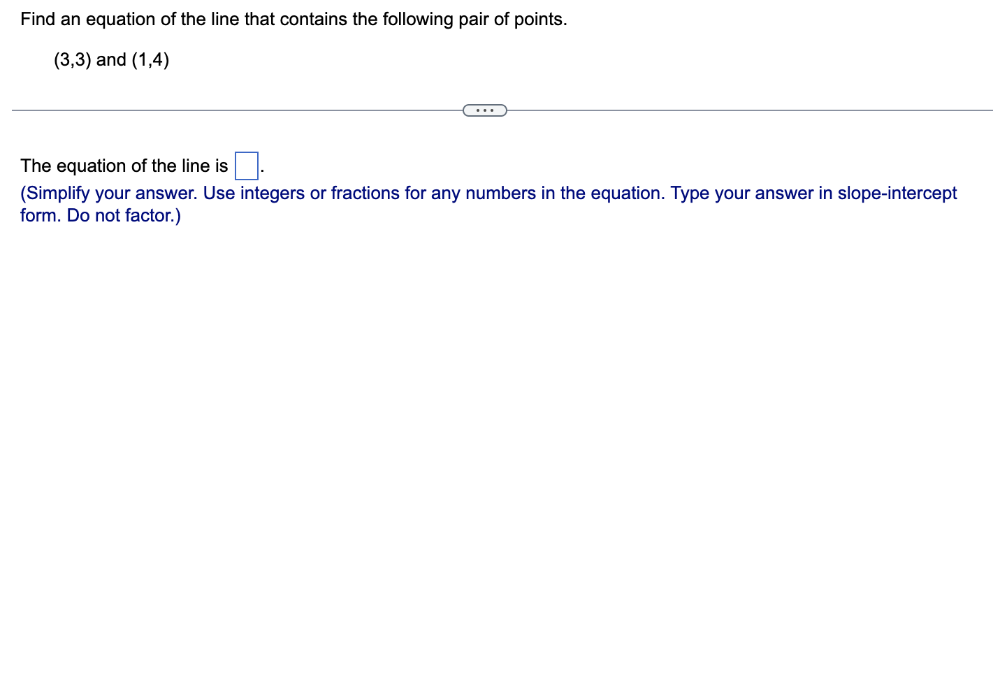 Solved Find an equation of the line that contains the | Chegg.com