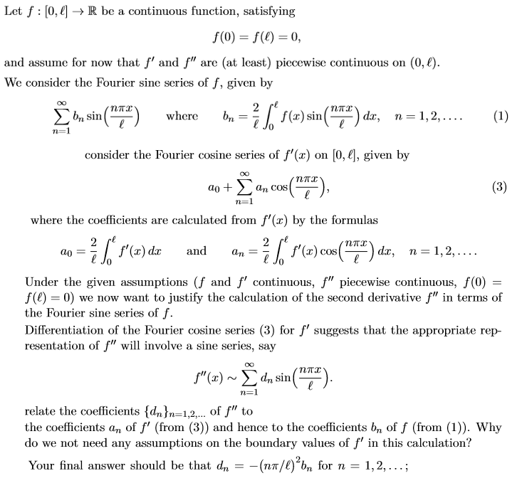 Solved Let F 0 4] → R Be A Continuous Function Satisfying