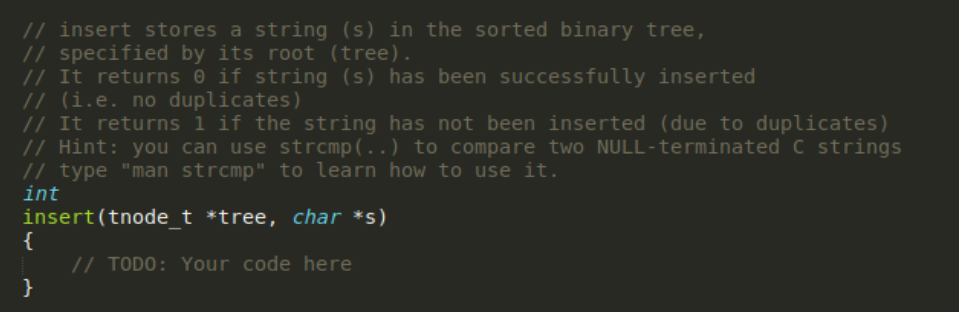 Solved A binary tree implementation in C. Mainly confused on | Chegg.com