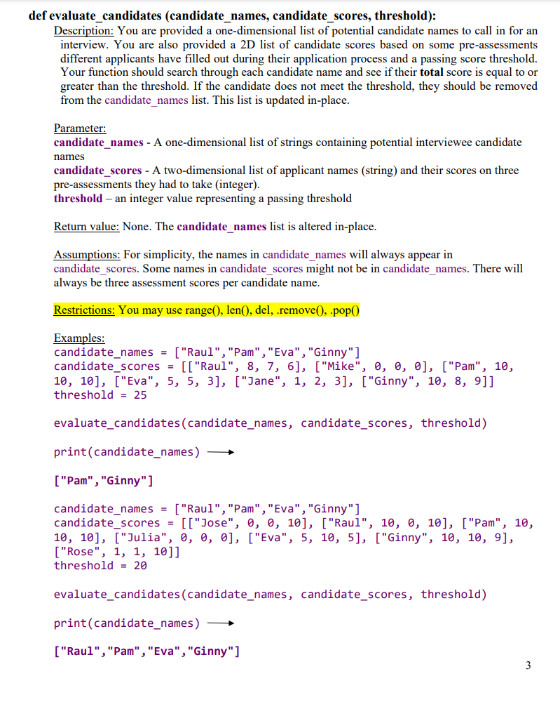 Solved Programming language : Python The purpose of this | Chegg.com