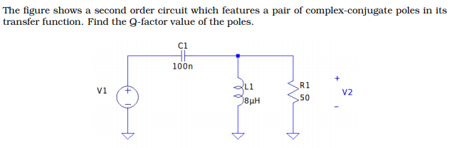 Solved The figure shows a second order circuit which | Chegg.com