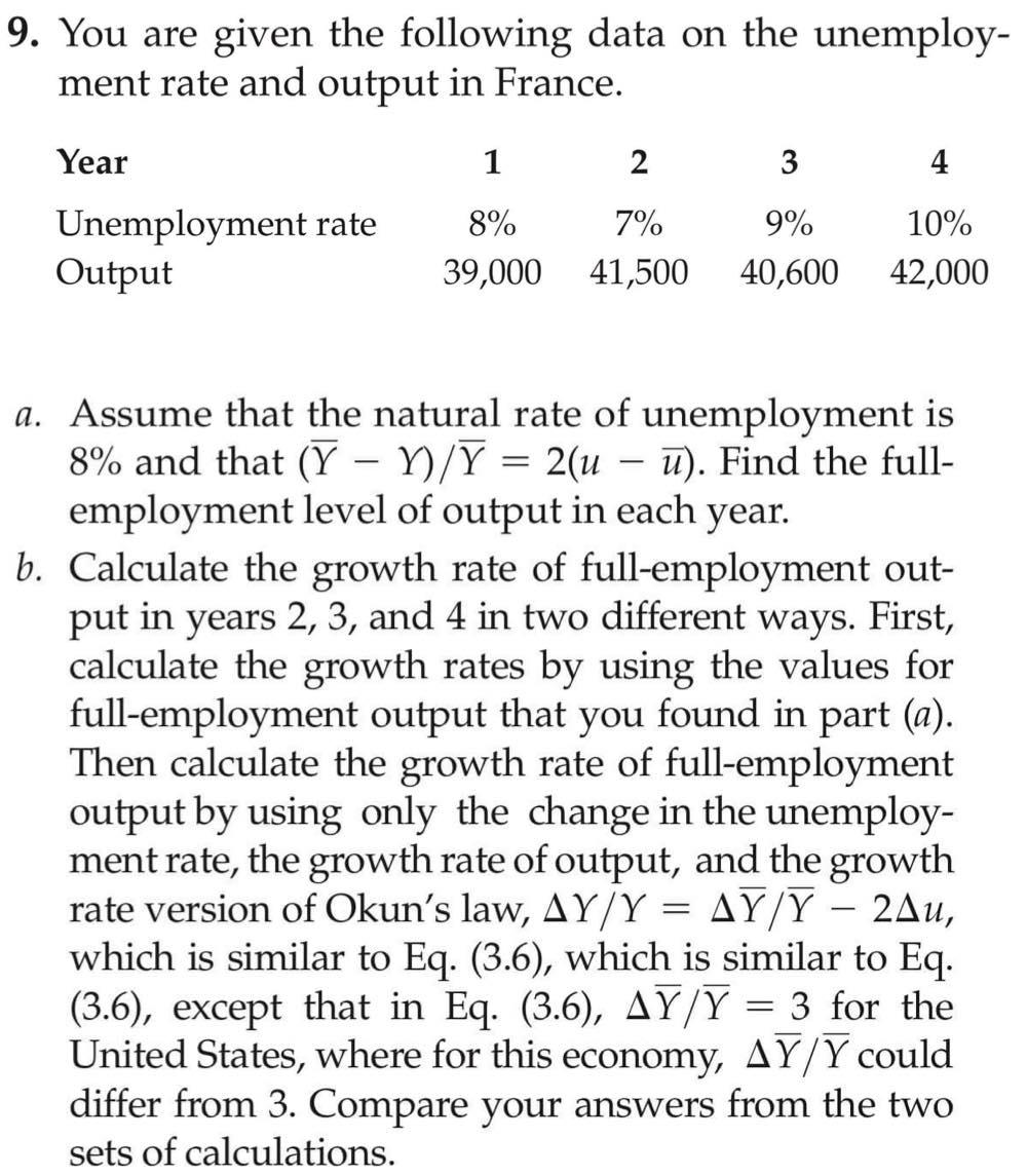 solved-you-are-given-the-following-data-on-the-unemployment-chegg