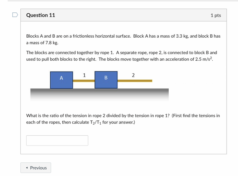 Solved Blocks A and B are on a frictionless horizontal | Chegg.com