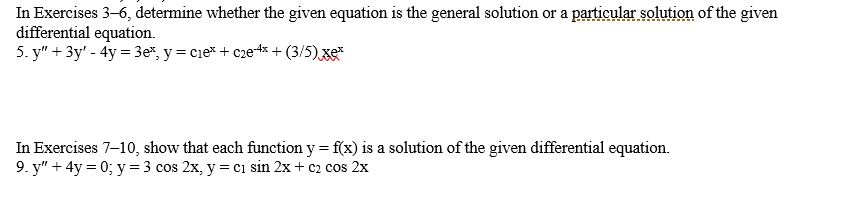 Solved In Exercises 3-6, determine whether the given | Chegg.com