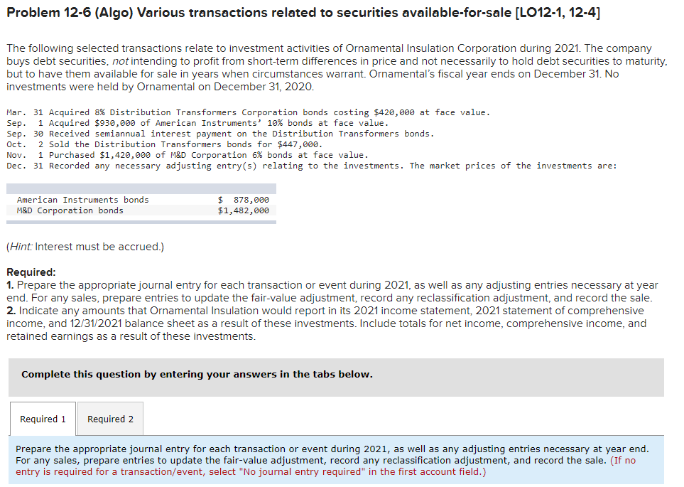 Solved Record the entry to adjust to fair value on the date | Chegg.com