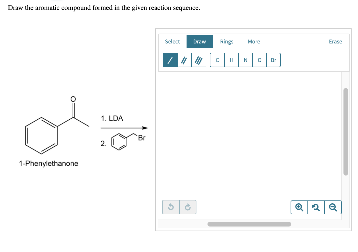 Draw the Aromatic Compound Formed in the Given Reaction Sequence