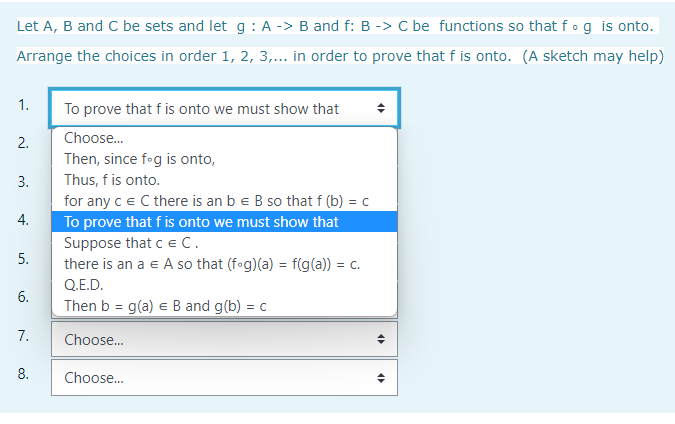 Solved Let A, B And C Be Sets And Let G: A -> B And F: B -> | Chegg.com