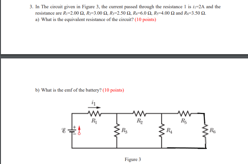 Solved 3. In The circuit given in Figure 3, the current | Chegg.com