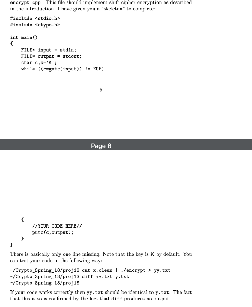 I am taking a Cryptography class, and our first | Chegg.com