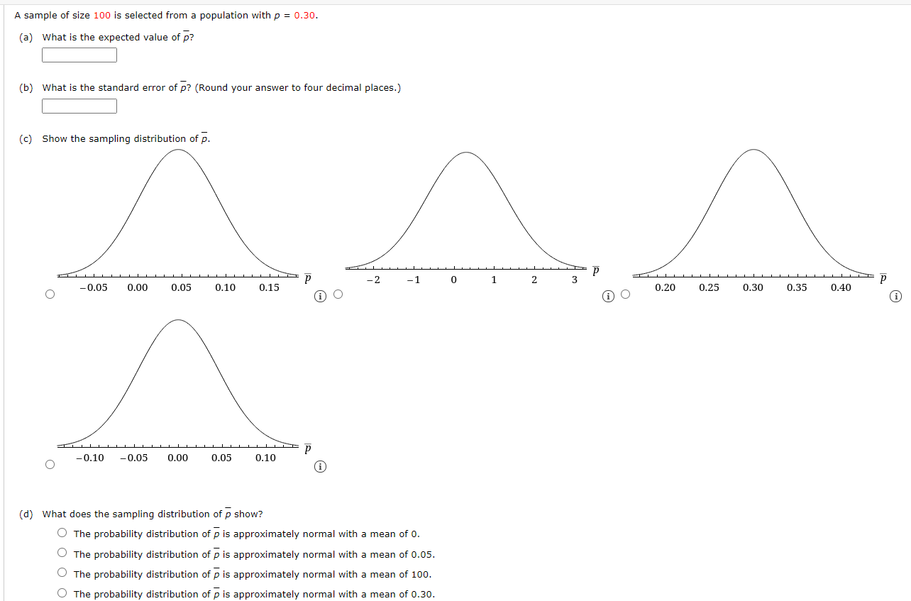 Solved A sample of size 100 is selected from a population | Chegg.com