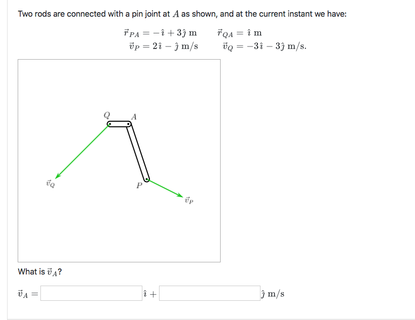 Solved Two rods are connected with a pin joint at A as | Chegg.com