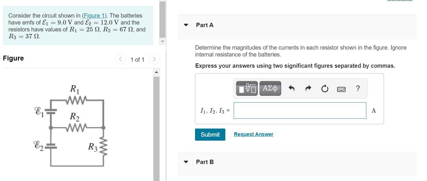 Solved Consider the circuit shown in (Figure 1). The | Chegg.com