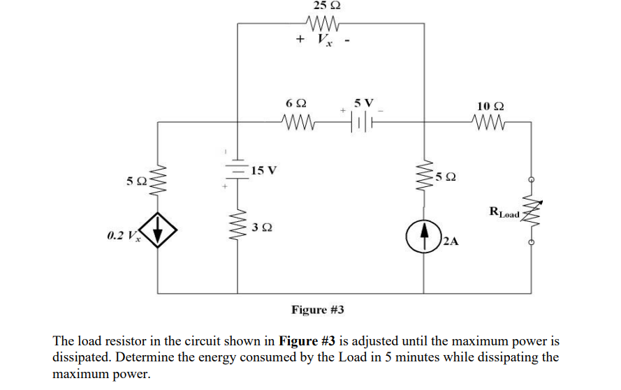 Solved The load resistor in the circuit shown in Figure #3 | Chegg.com