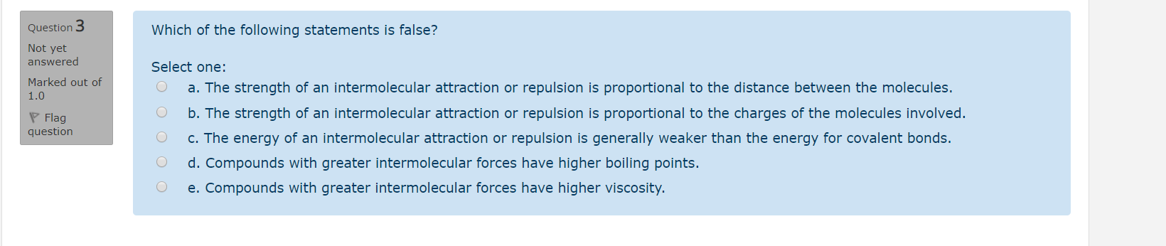 Solved Question 3 Which of the following statements is | Chegg.com