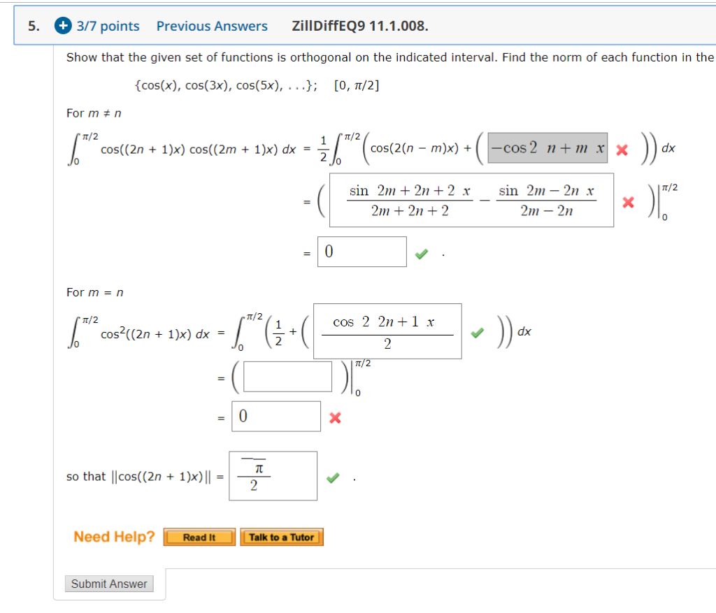 Solved 5. + 317 points Previous Answers ZillDiffeQ9 | Chegg.com