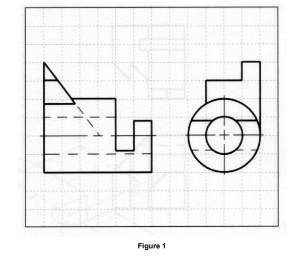 Solved 1. Sketch the two views shown below on graph or blank