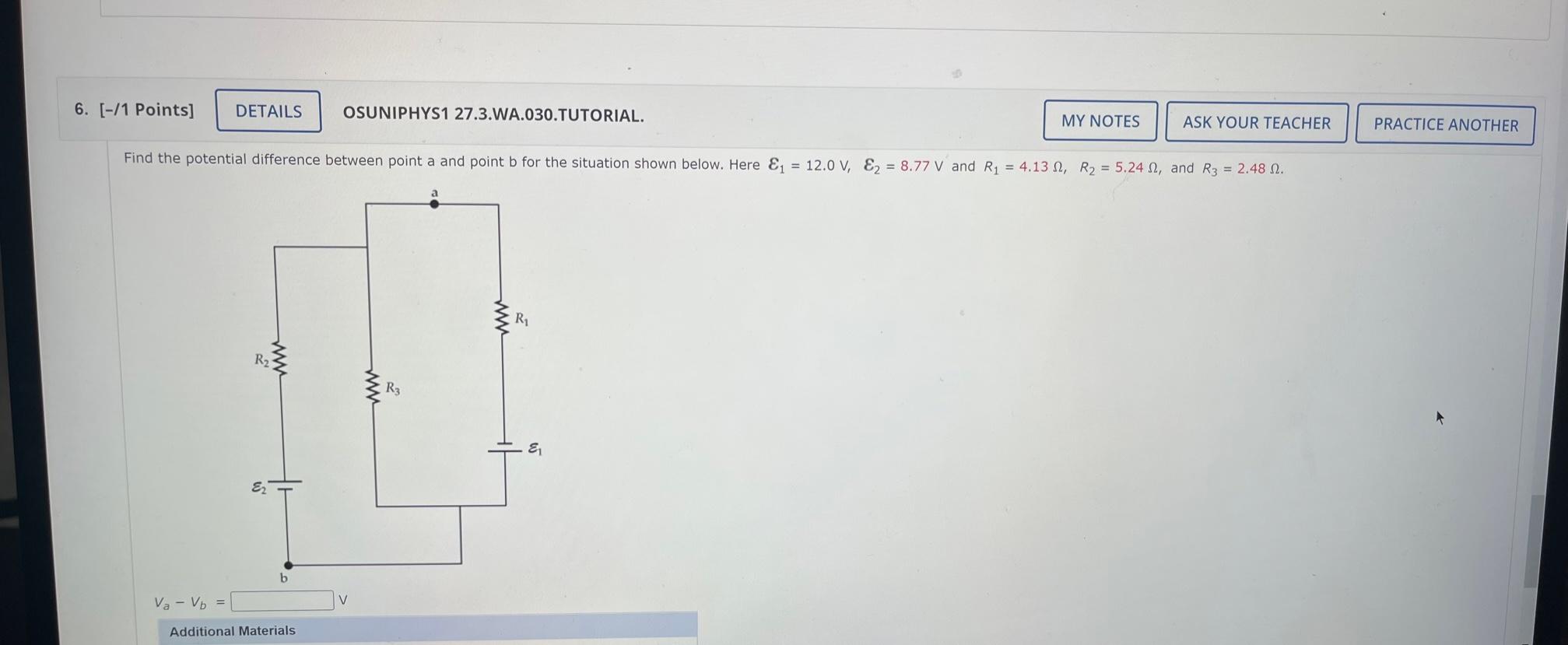 Solved ASK YOUR TEACHER MY NOTES 6. [-/1 Points] DETAILS | Chegg.com