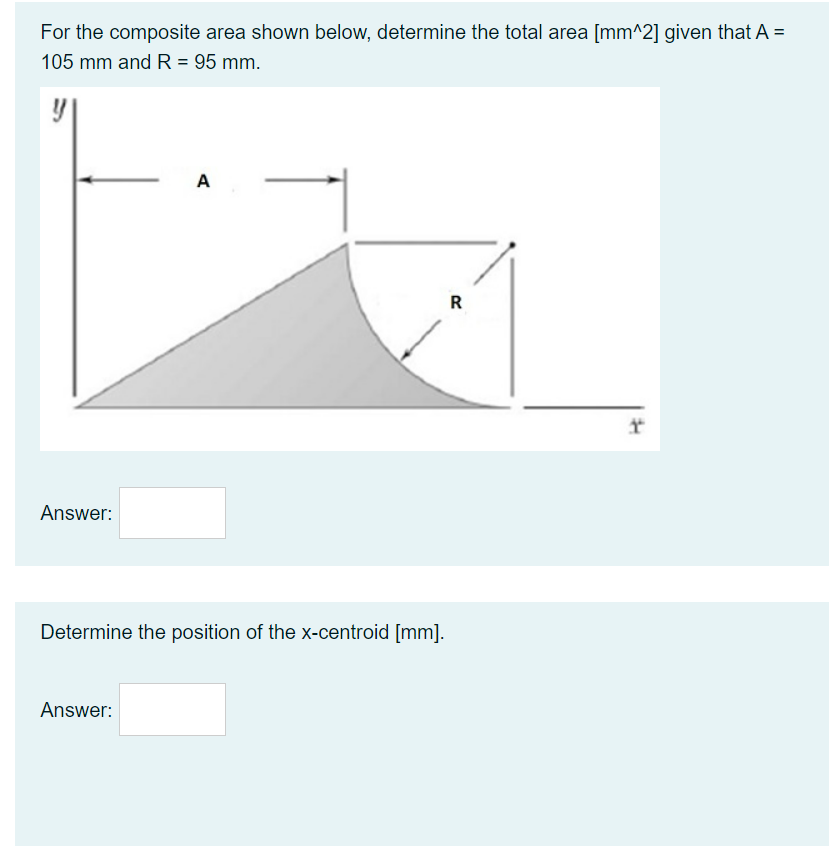 Solved For The Composite Area Shown Below, Determine The | Chegg.com