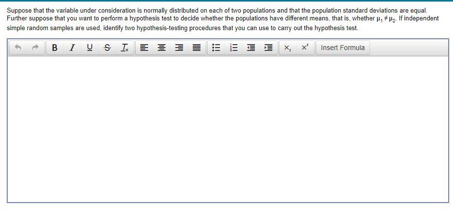 Solved Suppose that the variable under consideration is | Chegg.com