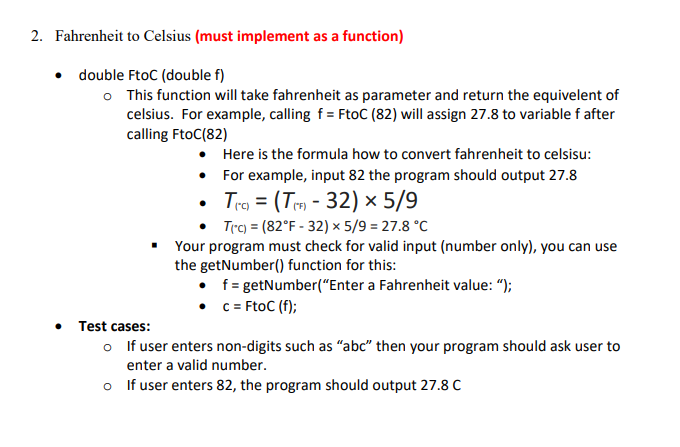 Solved Write a program that do the following unit conversion | Chegg.com