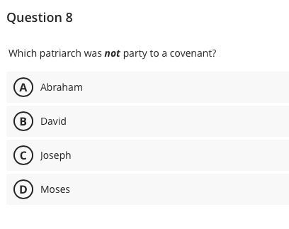 Question 8 Which patriarch was not party to a Chegg com