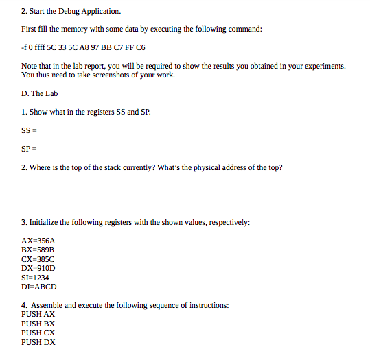 Solved 5. Where is the top of the stack now? What's the | Chegg.com