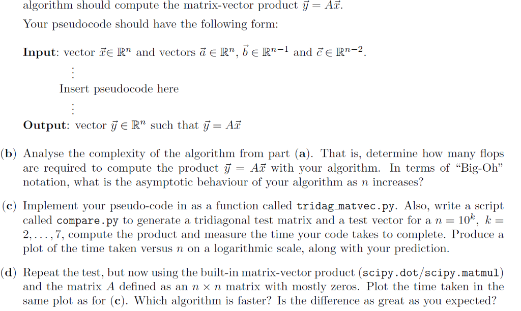 The banded, upper triangular matrix A ERXn can be | Chegg.com