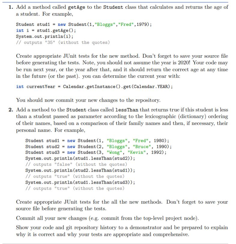 Hello, This is java programming about making class | Chegg.com