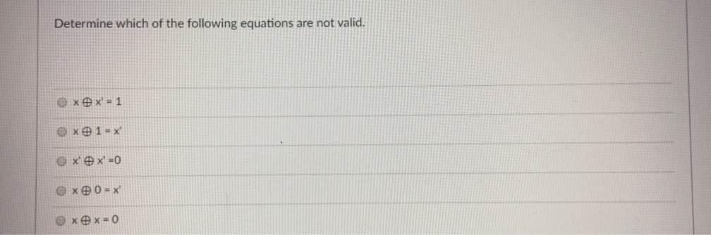 Solved Determine which of the following equations are not | Chegg.com