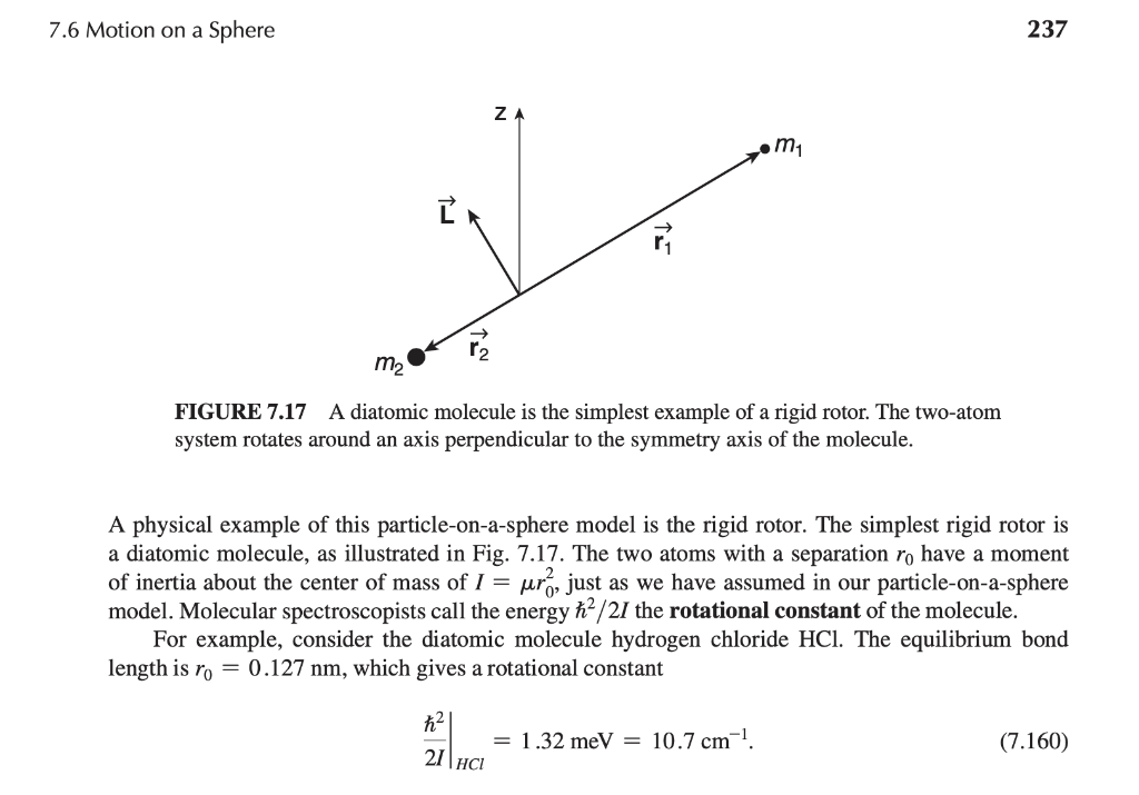 7.6 Motion on a Sphere 237 FIGURE 7.17 A diatomic | Chegg.com