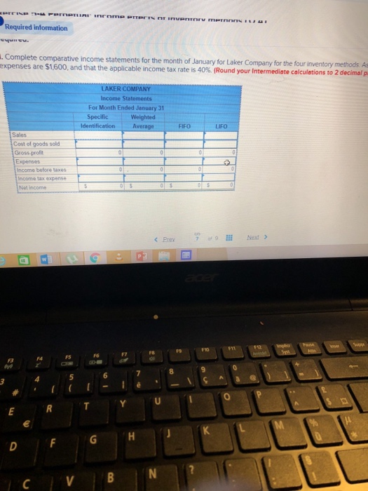 Solved Required Information Use The Following Information Chegg