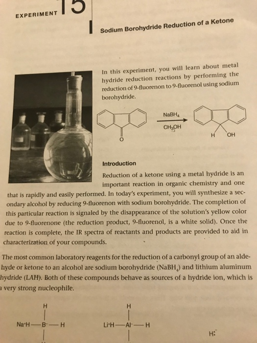 sodium borohydride experiment