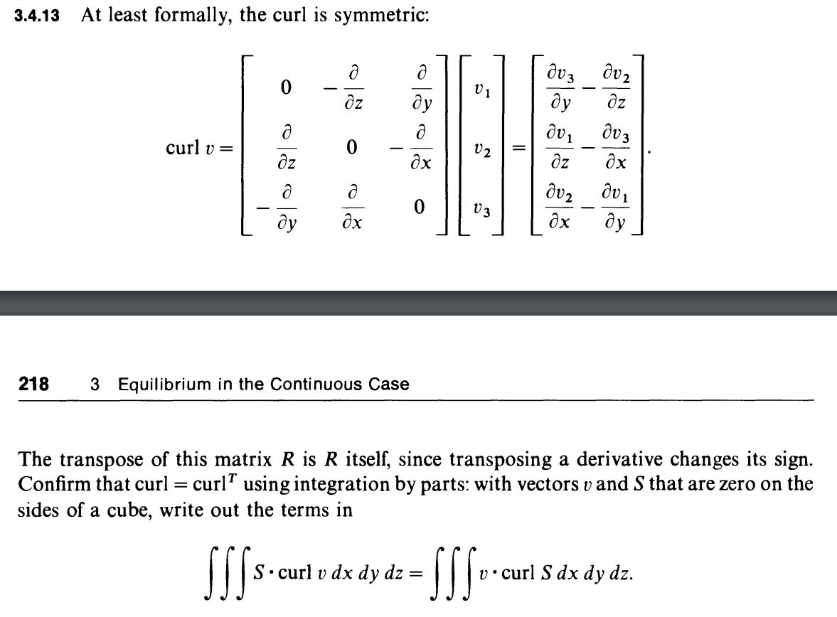 3.4.13 At least formally, the curl is symmetric: curl | Chegg.com