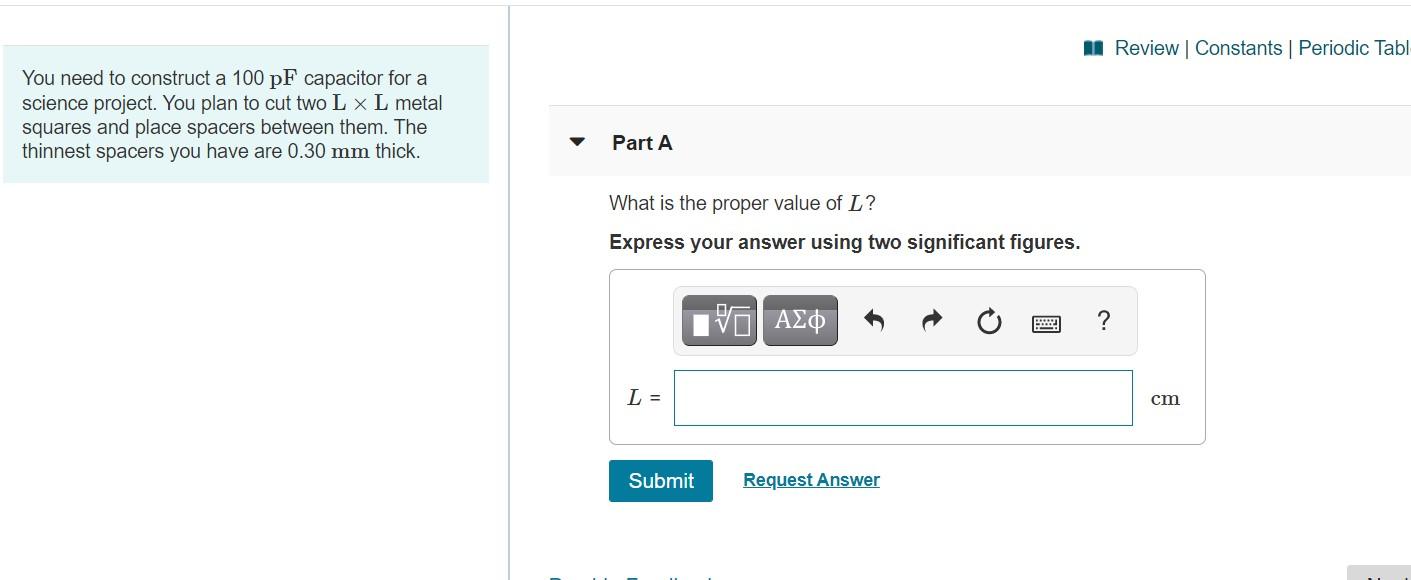 Solved A Review Constants Periodic Tabl You need to | Chegg.com